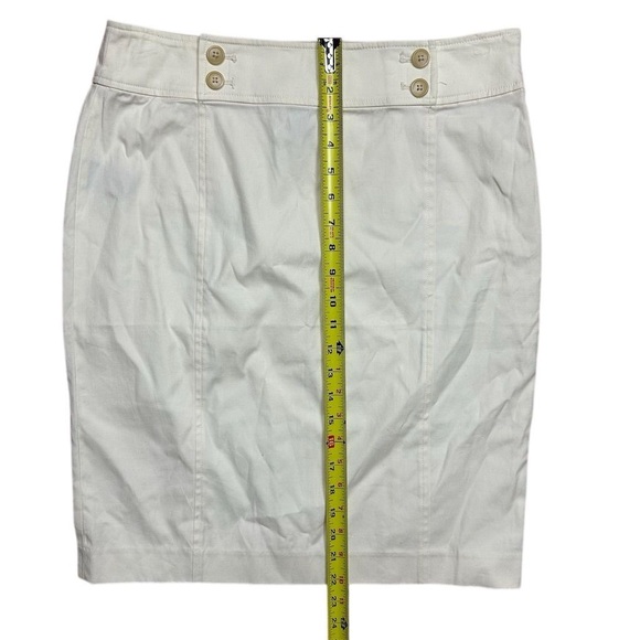 Lauren Ralph Lauren Women's White Chino Skirt Size 6 Knee Length Preppy - Picture 6 of 9